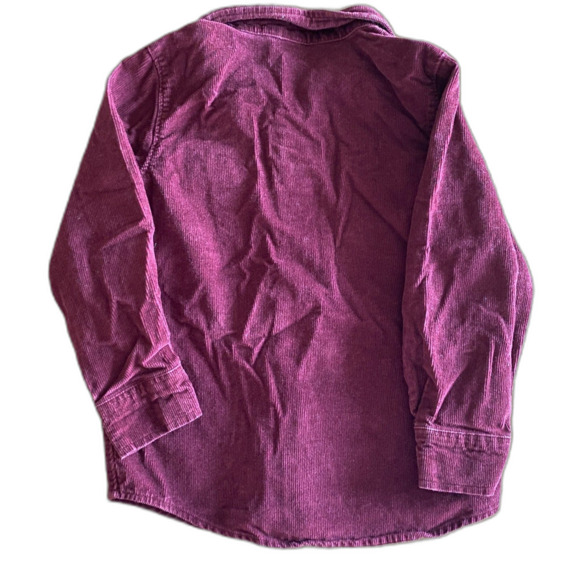 Old Navy Maroon Corduroy Button-Up Shirt Boys' 5T - Picture 2 of 6